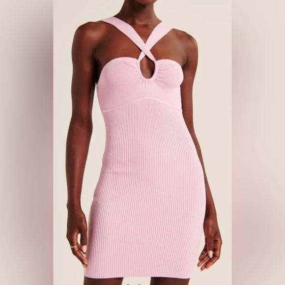 Abercrombie & Fitch Dresses & Skirts - NWT Abercrombie & Fitch Mini Pink Ribbed Knit Dress